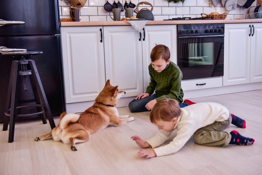 Families with young children and pets praise their waterproof flooring